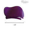 Parcelona France Onde Purple Plum Small 2 3/4" Celluloid Made in France Side Slide in Secure Grip Hair Updo Hinge Duck Hair Claw Clamp for Women and