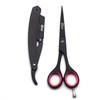 Professional Hairdressing Scissor and Razor Set Hair Cutting Scissor Shears Kit Hair Beard Trimming Shaping Grooming Thinning Shears for Men Women Ha