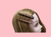 Vpang 2 Pcs Shiny Rhinestone Diamond Barrette Clip Duckbill Alligator Hair Accessories for Women Girls (Champagne)
