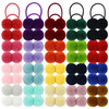 inSowni 40 Pack/20 Pairs Cute Small Pom Pom Hair Ties Colorful Balls Scrunchies Pompoms Elastics Rubber Bands Pigtail Ponytail Holders Ropes Accessor