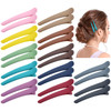 Dizila 24 Pack/12 Pairs 3" Plastic Matte Hair Clips for Styling Sectioning Salon Duckbill Alligator Hair Clips Non-Slip Hair Pins Barrettes Accessori