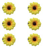 SOWAKA 6 Pcs Daisy Hair Clips Vintage Sun Flower with Alligator Clips Hair Barrette for Women Girls Wedding Summer Beach Bridesmaid Bridal Party Hair
