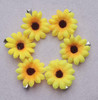 SOWAKA 6 Pcs Daisy Hair Clips Vintage Sun Flower with Alligator Clips Hair Barrette for Women Girls Wedding Summer Beach Bridesmaid Bridal Party Hair