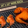 Cooling Rack for Baking 2-Pack, 16x10 Inches Baking Rack, Thick Wire Cookie Rack for Cooking, Roasting, Grilling, Drying, Oven Safe, Fits Half Sheet