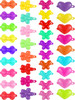 WILLBOND 100 Pieces Girls Hair Barrettes Self Hinge Plastic Clip Toddler Kids Baby 80s 90s Clip Colorful Cute Cartoon Hair Pin Accessories(Butterfly,