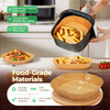 Air Fryer Liners Disposable, 150Pcs 8" Square [Food Grade Material] Unbleached Parchment Paper Liners Non-Stick & Waterproof Oilproof for 5-8 QT Airf