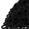 Lintopos Baby Hair Ties, Elastic Hair Bands Small Hair Ties for Girls Rubber Bands Elastic Ponytail Holders (Black)