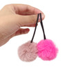Honbay Hair Ties, 12PCS Korean Cute Pom Pom Ball Elastic Hair Ties PomPom Hair Bands Seamless Hair Ropes Ponytail Holders, 6 (A)