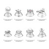 40 Pieces Rhinestone Crystal Twisters Set Spiral Hair Pins Silver Coils Rhinestone Spiral Hair Jewelry Crystal Clip Accessories for Wedding Bridal Pr