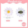 Mozeat Lens 6pcs Daisy Hair Clips, White Daisy Flower Hair Clips, Hair Barrettes for Women, Wedding Hair Accessories for Brides