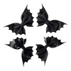 4Pcs Bat Hair Bow Clips for Girls Women Black Hair Accessories Party Decorations