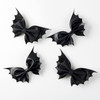 4Pcs Bat Hair Bow Clips for Girls Women Black Hair Accessories Party Decorations