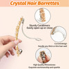 VinBee Crystal Hair Barrettes For Women, Cute Rhinestone Hair Clips Accessories,Fashion Rhinestone HairPins Bobby Pins For Women And Girls Gift -7 Co