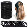 Chuangdi 12 Pieces Cotton Hair Ties Braided Elastic Hair Bands Ropes Braided Ponytail Holders Accessories for Women(Black)