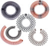 Suoirblss 6PCS Stretch Flexible Hair Combs Headband, Women's Fashion Plastic Teeth Headband Hair Clips Hoop, One Size Fits Most