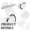 TUUXI 12pcs Large Cheering Bows 8 Inch White Cheerleading Bows with Elastics Hair Ties Bands Ponytail Holder for Cheerleader Softball Football Compet