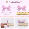 CÉLLOT 40 Pieces Girls Hair Bows Linen Fabric Bows Alligator Clips Hair Accessories for Little Girls Toddlers Kids and Teens