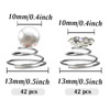 TUUXI 84pcs Gems Rhinestone Twisters Spiral Set Hair Pins Silver Hair Pearl Gems Rhinestone Flower Hair Jewels Screws Decoration for Women Girls Wedd