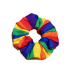 Rainbow Hair Scrunchies Striped Rainbows Ponytail Holder Pride Rainbow Hair Ring Tie JHP20 (2 Pcs-Set A)