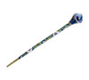 Chinese Vintage Rhinestone Hair Chopsticks Hairpin Chignon Pin Hair Decor flower Hair Clip Metal Hair Stick for Women (Blue)