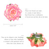 DRESHOW 5 Pcs Rose Hair Clip Flower Bridal Hair Pins Rose Brooch Floral Clips Head Ornament Wedding Hair Accessories Flamenco Dancer Hair Clip for Wo