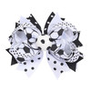 LDDCX Soccer Bow Hair Clips, Hair Accessories for girls. Soccer Hair Bow Clips Football Hair Clips Pin. (FQ1-H, 1PC)