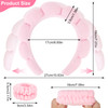 ACO-UINT 6Pcs Spa Headband and Wristband set, Terry Cloth Skincare Makeup Headbands for Women for Washing Face Sponge Puffy Hair Band