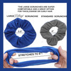 Set of 2 Large Solid Scrunchies - Royal Blue