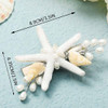 Yean Starfish Hair Clip Seasehll Hair Piece Beach Mermaid Hair Accessories for Women and Girls