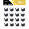 Polly Online 20 Pcs Hair Nets for Women Bun,Invisible Hair Nets Elastic Edge Mesh (Black)