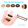 Qarwayoc Mini Hair Ties for Girls, Toddlers and Infants - Tiny No Damage Ponytail Holders and Bands (Diameter 1 Inch, 4 Colors)