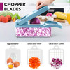 Vegetable Chopper, Pro Onion Chopper, Multifunctional 13 in 1 Food Chopper, Kitchen Vegetable Slicer Dicer Cutter,Veggie Chopper With 8 Blades,Carrot