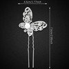 12 Pieces Butterfly Hair Pin Butterfly Hair Clips Crystal Pearl Hair Clips Bridal Wedding Hair Pins Bride Headwear Hair Accessories for Women(Charmin