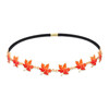 Fall Headband Thanksgiving Headband for Women Autumn Maple Leaf Hair Accessories Stretch Hairband Headpieces for Women Fall Holiday Party Decoration(