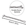 Dofash 5CM/2In Wavy Bobby Pins Silver Hairpins Bulk Metal Hair Grips for Women Hair Accessories 260PCS?Silver?