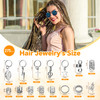 Hair Jewelry for Women Braids, 275 Pcs Braid Jewelry Accessories Metal Gold Loc Clips for Hair Dreadlocks Hairs Rings for Braids Cuffs Clips Hairs Dr