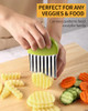 Crinkle Cutter Stainless Steel Potato Carrot Chip Vegetable Crinkle Wavy Chopper Cutter French Fry Slicer