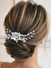 Catery Rhinestone Bridal Hair Comb Silver Crystal Hair Clips Wedding Hairpiece Accessories for Brides and Women