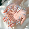 EASEDAILY Crystal Bridal Hair Vine Silver Rhinestone Wedding Headpiece Prom Hair Accessories for Women and Brides