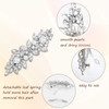 Deoot Hair Barrettes, 4 Pcs Rhinestone Hair Clips for Women - Hair Clip Barrettes with Rhinestones Crystal & Metal Alloy, Flower Hairpins for Women -