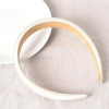 Satin White Padded Hairbands for Women and Girls - Wide Non-Slip Soft Fabric Hair Accessories