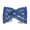LOVEF 3 Pcs Ponytail Comfy Comb, Hair Comb is perfect for Easy Ponytails, UpDos and Twists, Hair Accessory with Beaded Double Combs, Blue Light Blue