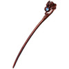 FOMIYES Rabbit Design Wood Hair Stick - Vintage Chinese Hair Pin for Updo, Hanfu, and Decoration - 7.87 Inch