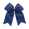 Jumbo Bow Clip With Tails-Navy