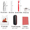 Artcome 32 Pcs Seafood Tools Set Nut Cracker Set includes 6 Crab Crackers, 6 Crab Forks/Picks, 6 Lobster Shellers, 6 Sauce Cups, 6 Lobster Bibs 1 Por