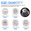 Glarks 30Pcs 5 Styles Spiral Hair Pins Swirl Hair Twists Coils Hair Clip Accessories with Crystal or Pearl for Gift, Wedding, Bridal, Prom, Party, an