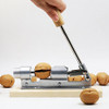 Artcome Heavy Duty Pecan Nut Cracker Tool with 1 Flannel Bag & 4 Picks, Wood Handle Base