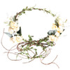 Flower Crown Headband Rose Wreath Garland Hair Bands Floral Wedding Bridal Hair Hoop Women Ladies Leaf Vine Party Decoration Headdress Headwear Chris