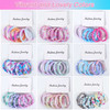 54Pcs Hair Ties for Girls and Women, Nylon Hair Elastics Hair Bands Ponytail Holders Soft Hair Ties No Damage for Girls Thick Straight Curly Hair Mul