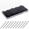 Bobby Pins 300 Pcs, Bobby Pins Black 2Inches, Fosvrde Reusable Invisible Wave Non Slip Hair Pins, for Girls, and Women, Bulk With Storage Box